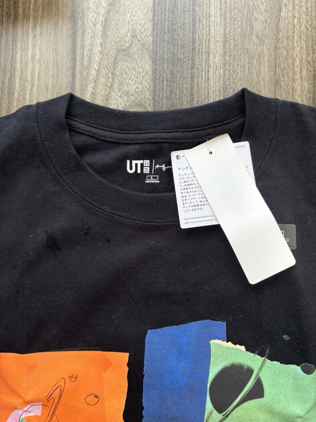 see description size L, XL UNIQLO UT Andy Warhol T-shirts cotton new Black