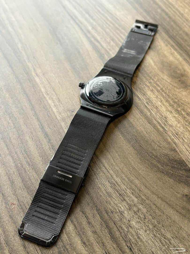 Bering Solar Watch Classic 14440-227 Mens Watch Black Blue 40 mm　japan