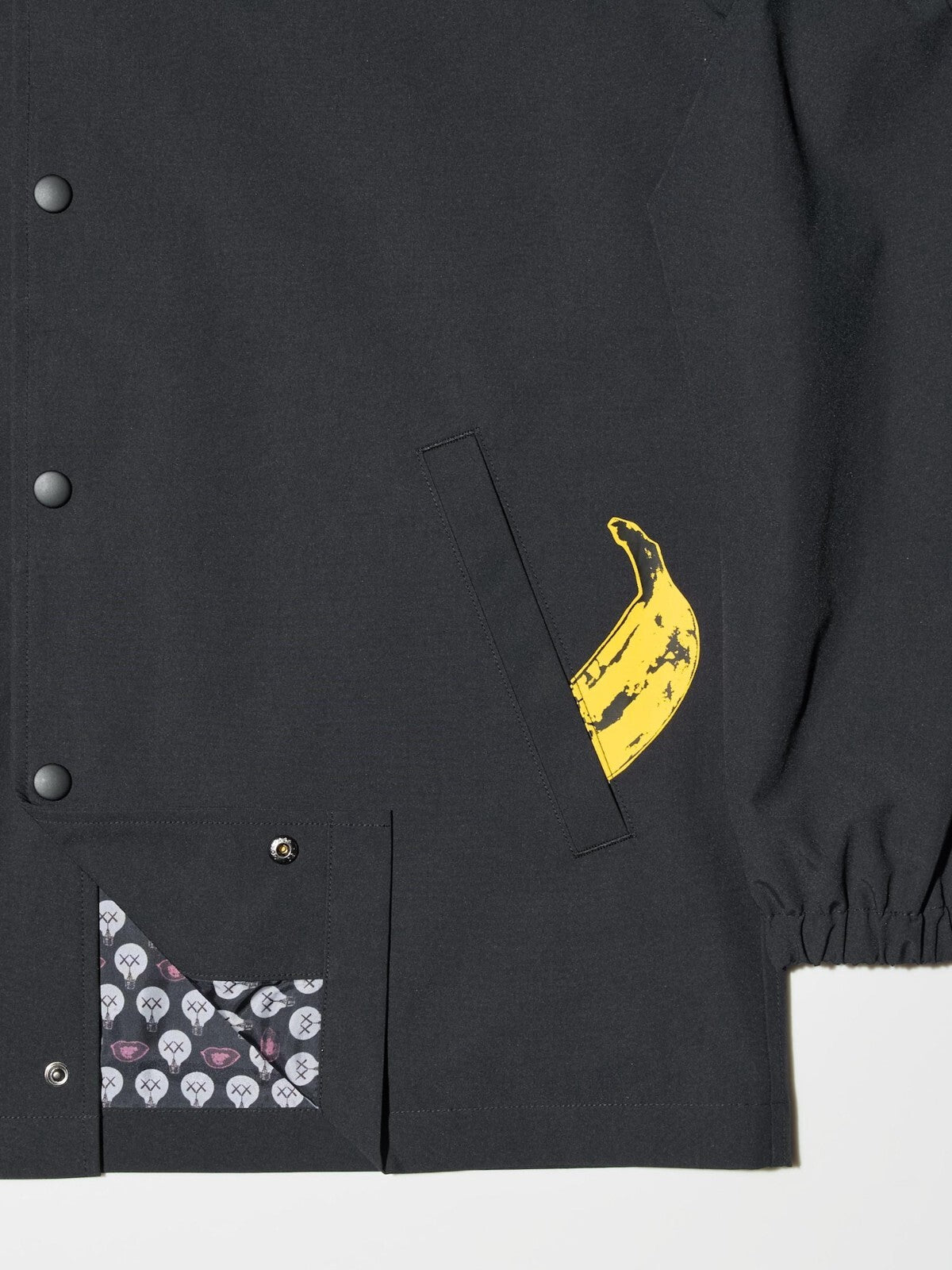 NEW  UNIQLO KAWS & WARHOL COLLECTION Coach Jacket Black Navy XS- XL JAPAN