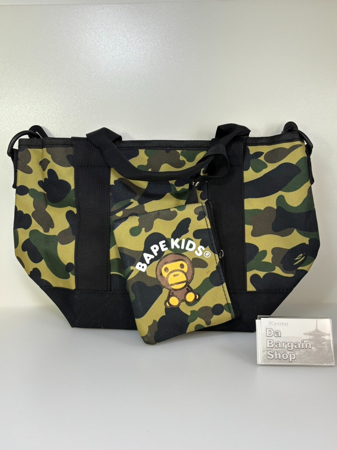 NEW A BATHING APE BAPE KIDS Tote Bag & Mini Purse Set 2021 from Japan