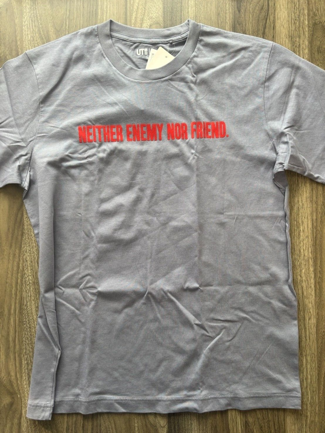 bargain price UNIQLO METAL GEAR SOLID ARCHIVE GRAPHIC UT T-SHIRT in Hand Grey