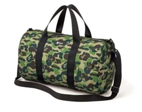 BAPE A Bathing Ape Duffle Bag Hand Bag Camo Green 2020 Spring Magazine JAPAN　NEｗ