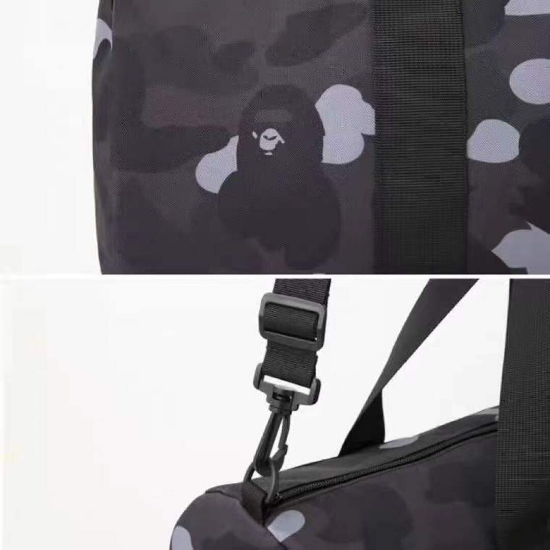 NEW BAPE A Bathing Ape Duffle Bag Camo Black 2022 Spring Magazine Free Gift