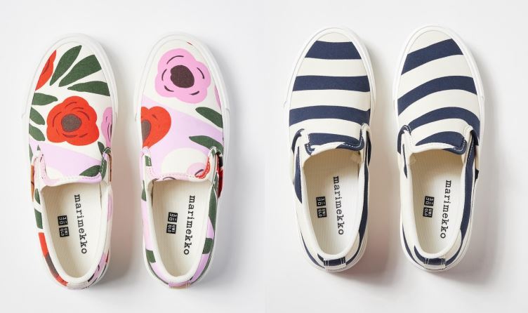 Bargain Price UNIQLO  Marimekko Women's Canvas Slip-On Shoes Cotton New