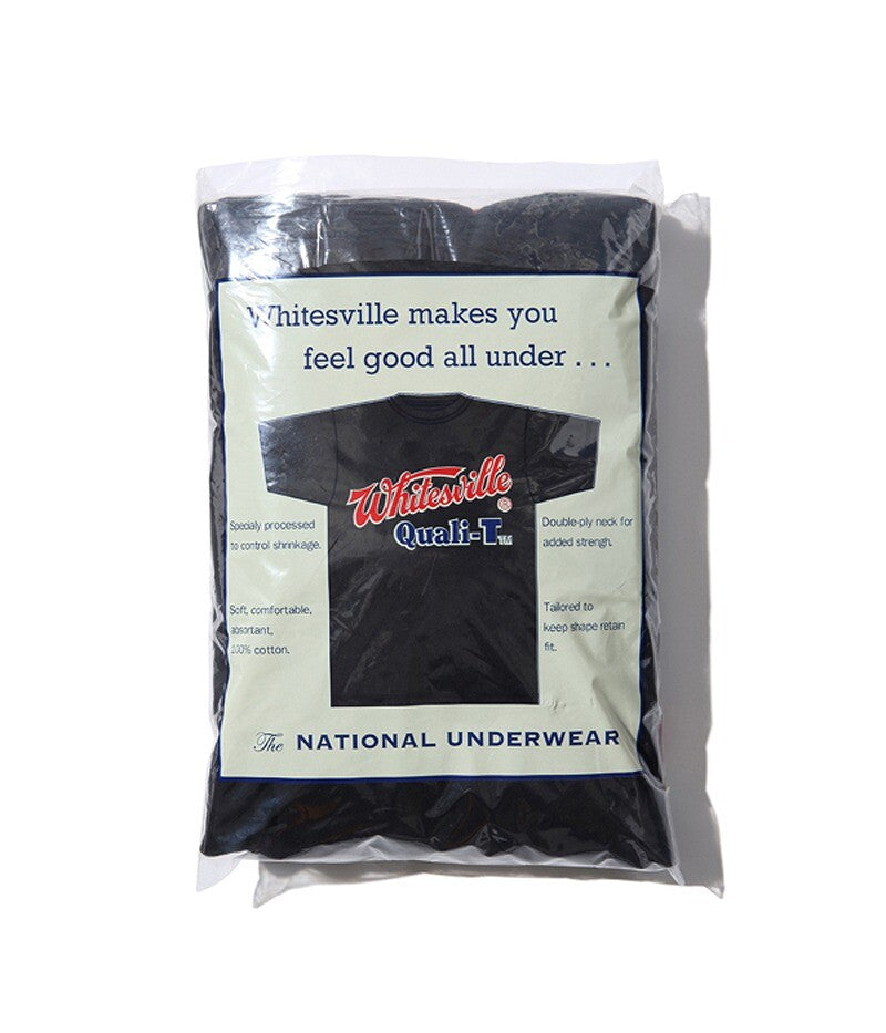 【Bulk purchases great value】【1 shirt Black】S-2XL WHITESVILLE T-SHIRT WV73544