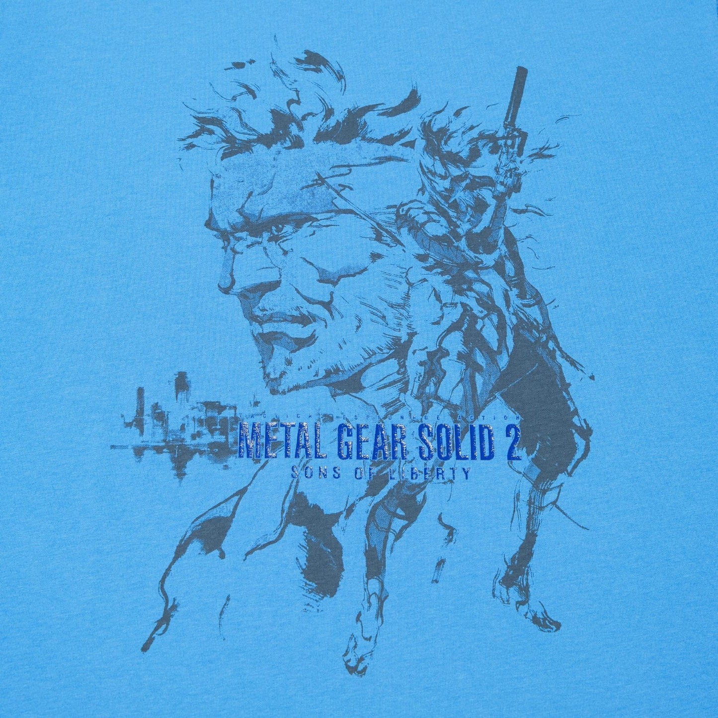 bargain price  UNIQLO METAL GEAR SOLID ARCHIVE GRAPHIC UT T-SHIRT in Hand Blue