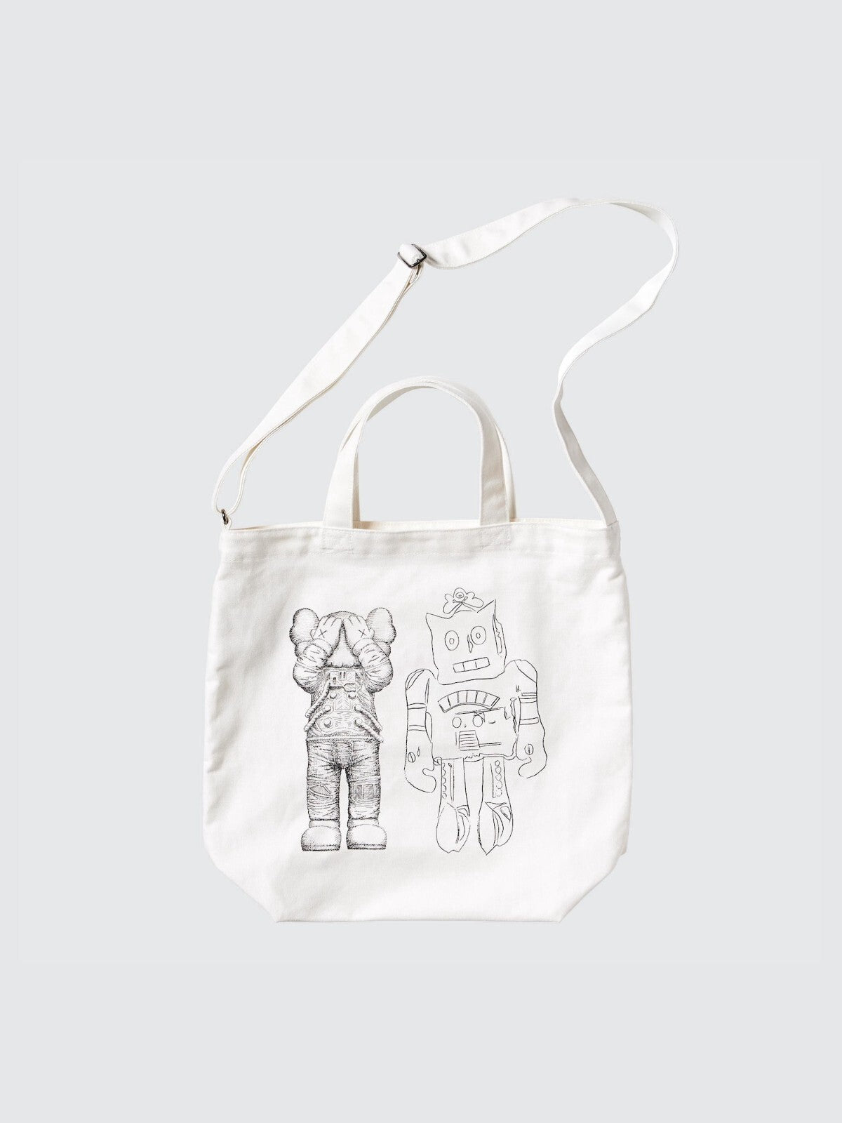 Bargain Price KAWS WARHOL UNIQLO Collaboration 2Way Tote Bag 2024 JAPAN NEW