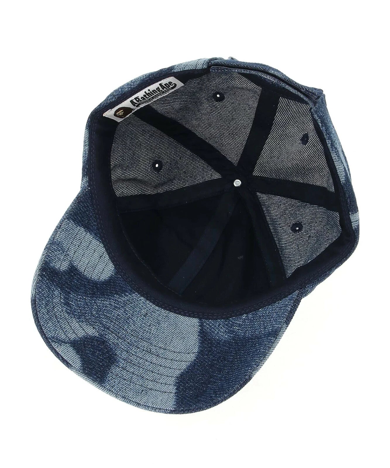 A BATHING APE Men's RAINBOW JACQUARD METAL APE HEAD ONE POINT LOGO PIN CAP