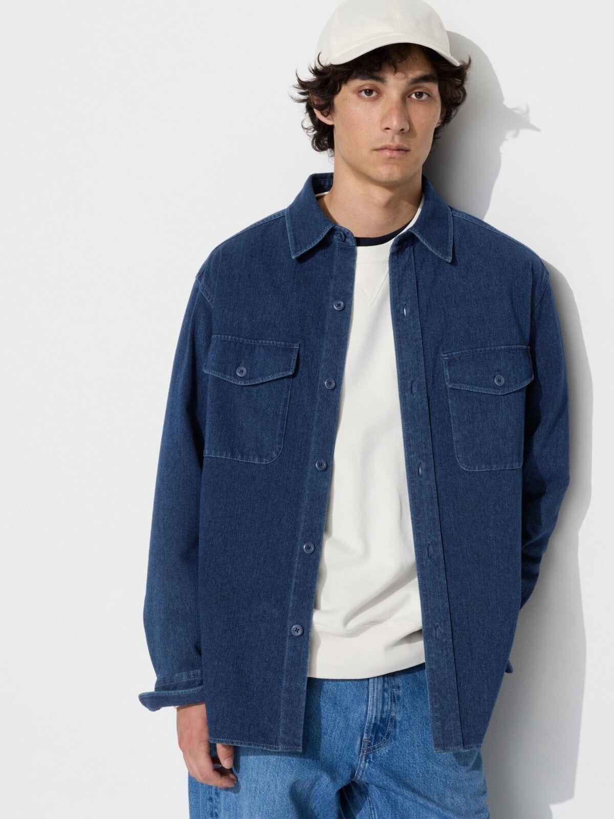 Bargain Price UNIQLO Jersey Overshirt Looks Like Denim 2024 New Arrival