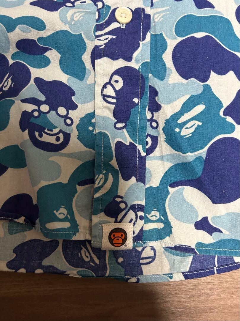 S-M Rare A BATHING APE Ape Milo Camouflage Long-Sleeved Shirt　JAPAN