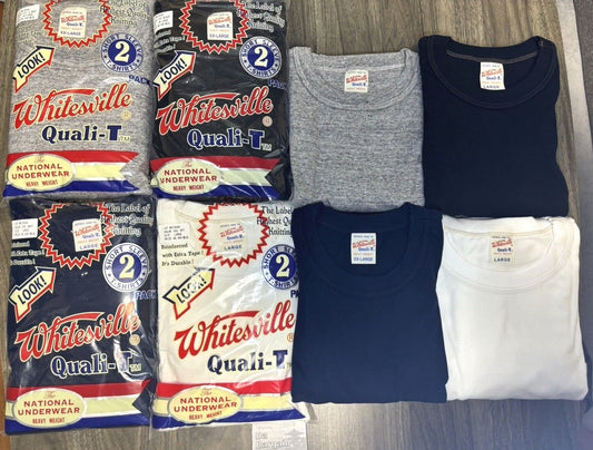 Bulk purchases great value‼【1 shirt Navy】S-2XL WHITESVILLE T-SHIRT WV73544