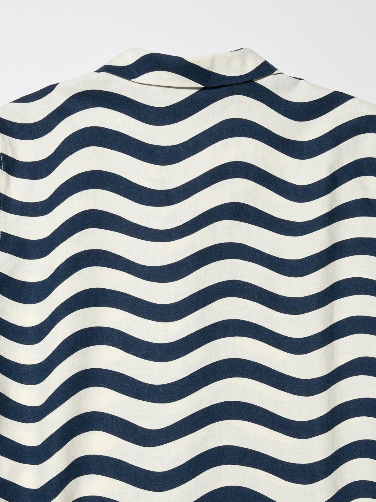 Bargain Price UNIQLO marimekko Linen-Blend Open Collar Shirt JAPAN