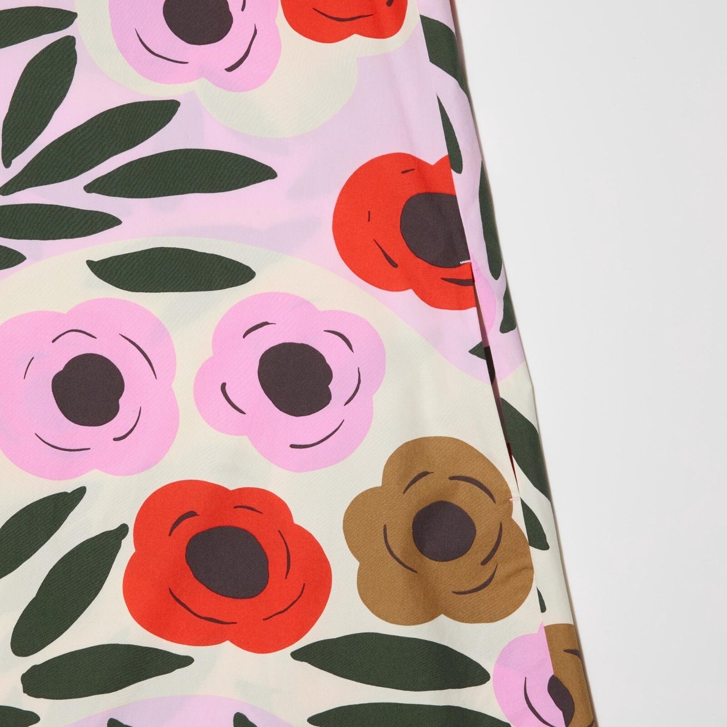 Bargain Price UNIQLO x Marimekko V-Neck Flared Dress cotton pockets  Japan