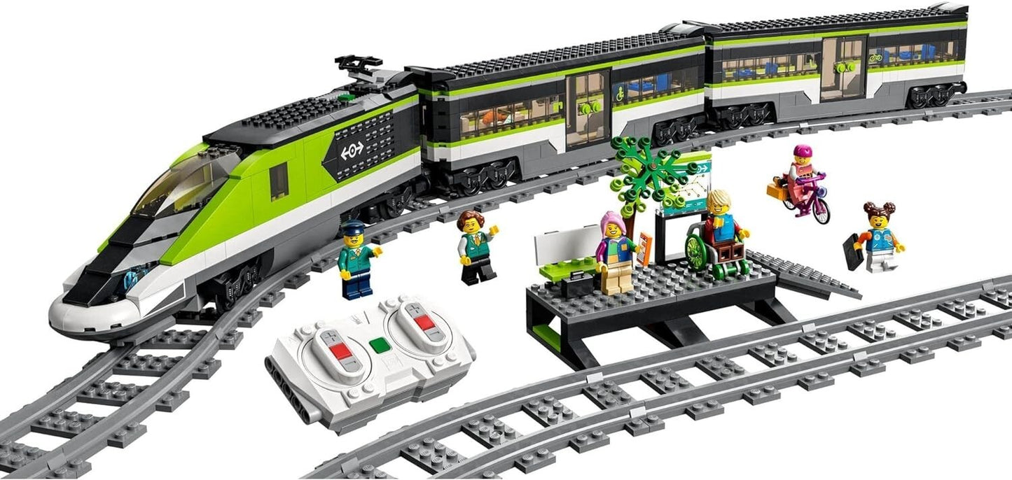 LAST ONE LEGO City Express Passenger Train Toy RC Lights Set 60337