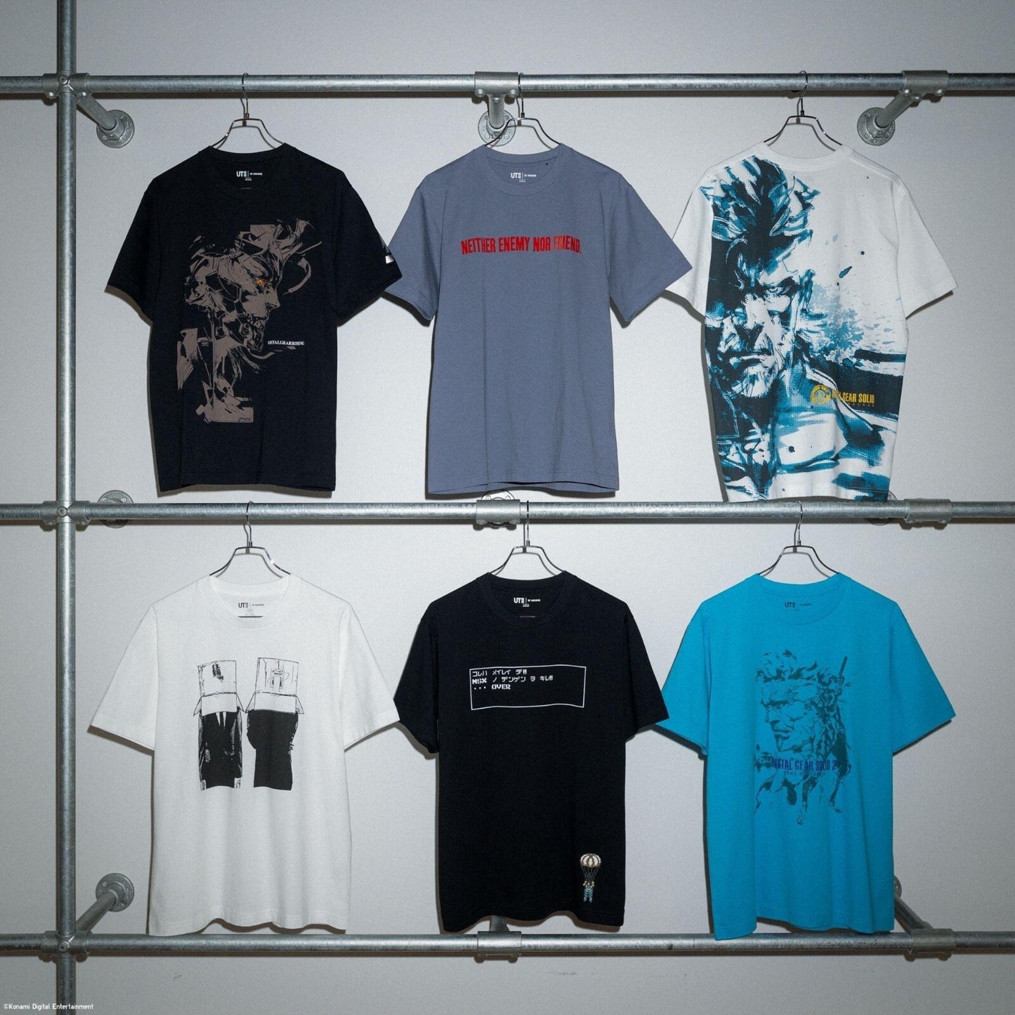 bargain price  UNIQLO METAL GEAR SOLID ARCHIVE GRAPHIC UT T-SHIRT in Hand Bluesp