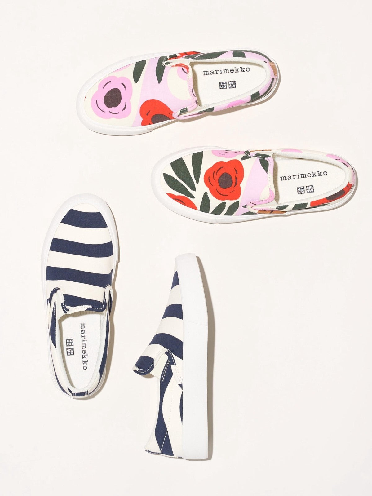 Bargain Price UNIQLO  Marimekko Women's Canvas Slip-On Shoes Cotton New