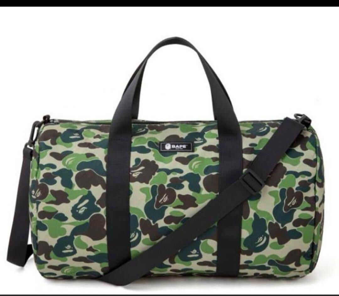 BAPE A Bathing Ape Duffle Bag Hand Bag Camo Green 2020 Spring Magazine JAPAN　NEｗ