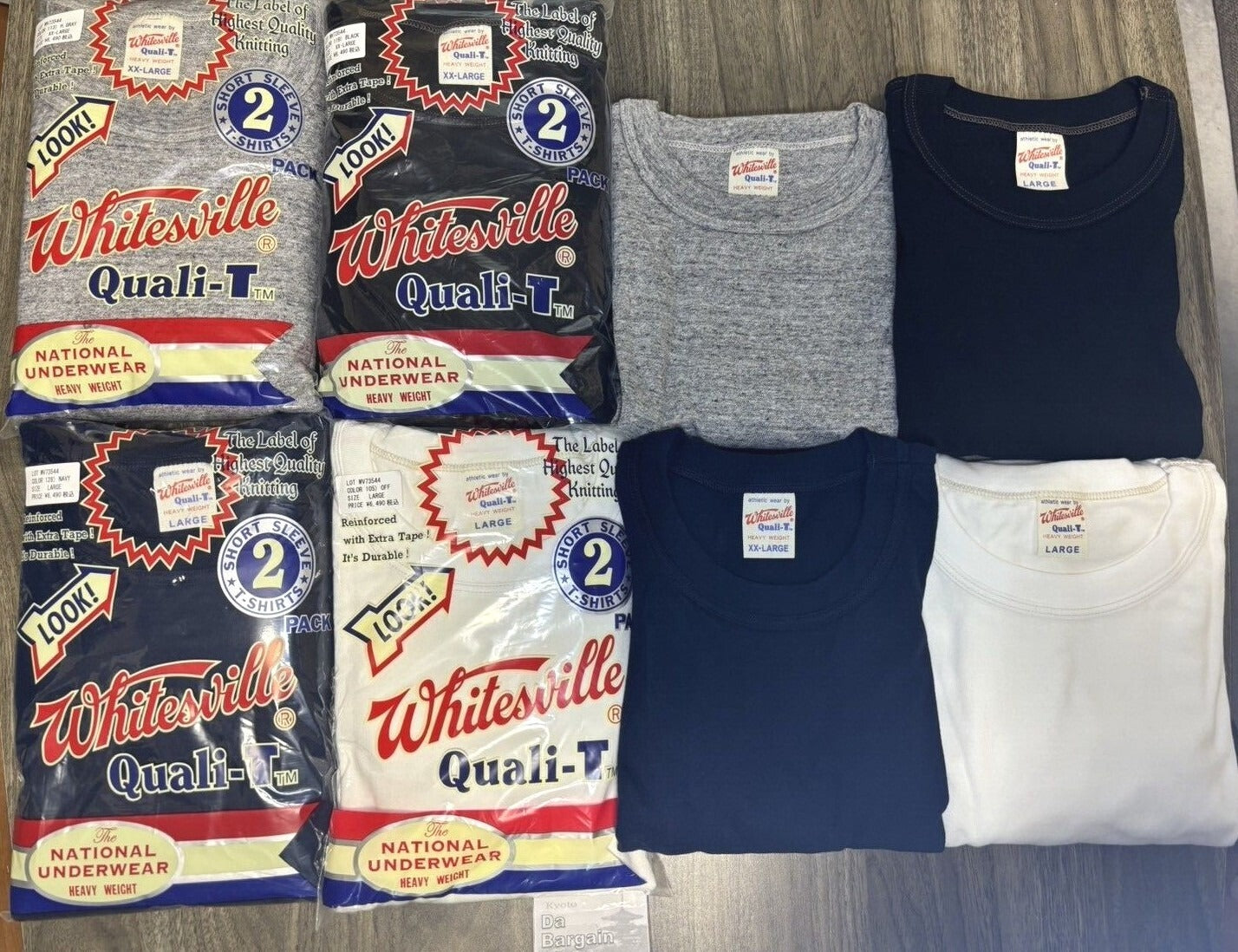 【2-PACK】S-2XL WHITESVILLE T-SHIRT WV73544 Toyo